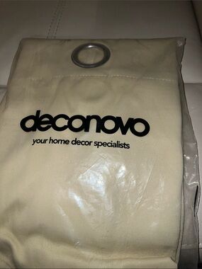 Deconovo Cream Grommet Curtain Panel - Neutral Window Drapery